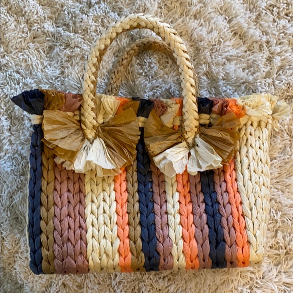 Vince Camuto straw handbag